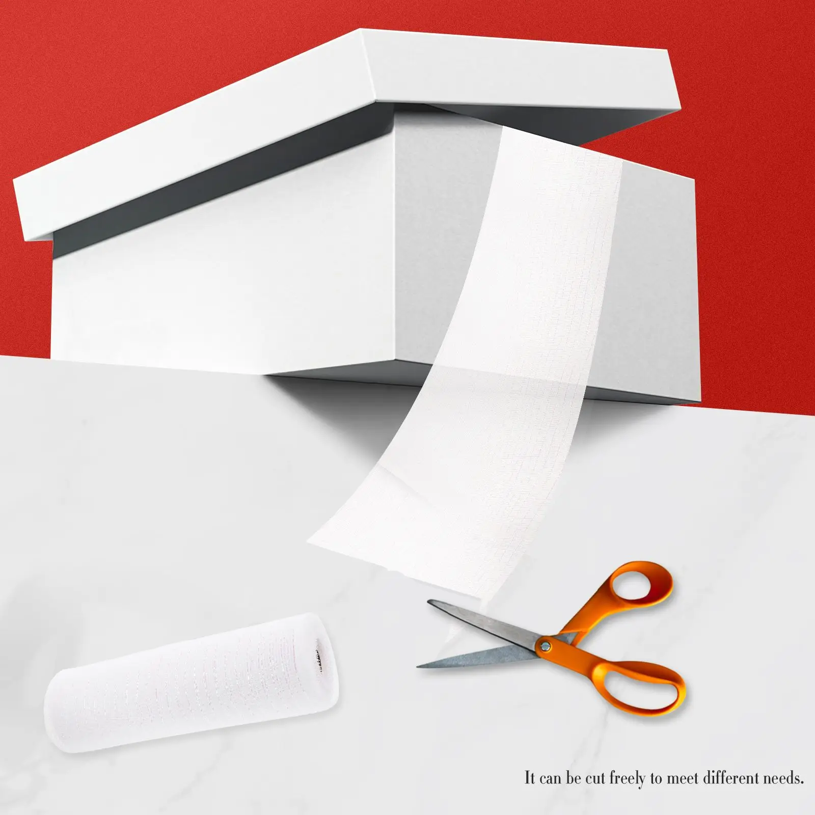 2 Rolls Packing Flower Mesh Ribbon White+Multicolor Decorative Packing Net Wrapping for Crafts DIY Mesh Ribbon Flowers