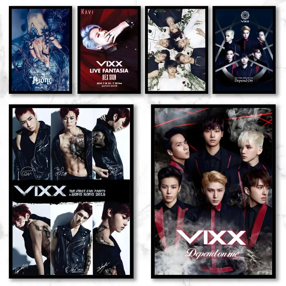 Music V-VIXX Poster Premium Art Wall Decor, Simple Ornament for Living and Leisure Areas