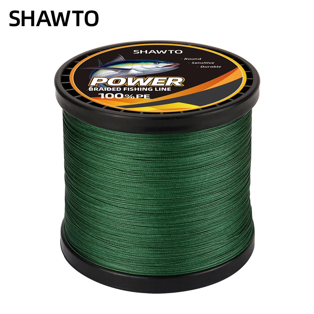 

Shawto 100%PE 8 Strands Braided Fishing Line 10-150LB Sensitive Braided Lines 150/300/1000M Super Performance and Cost-Effective