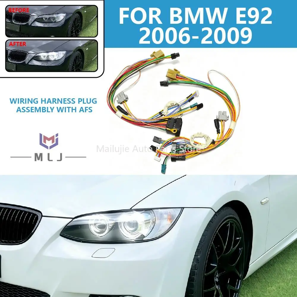 

For 2006-2009 BMW 3 Series WITH AFS headlight internal wiring harness plug E92 E93 325I 330I 335 headlight wiring harness