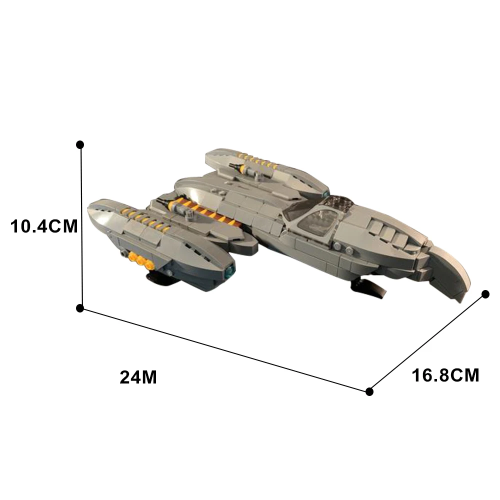 Moc Space Wars Classic Movie Starfighters Building Blocks Spaceship DIY Assembled Collection Model Toys for Children Gift