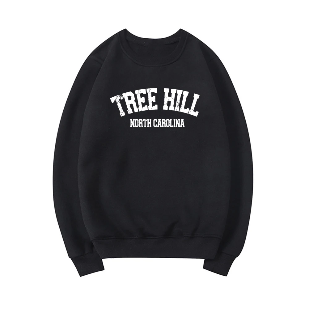 Tree Hill North Carolina Unisex Crewneck Sweatshirt College Style Tree Hill 90s Fan Location Pullover Crewneck Jumper Hoodies