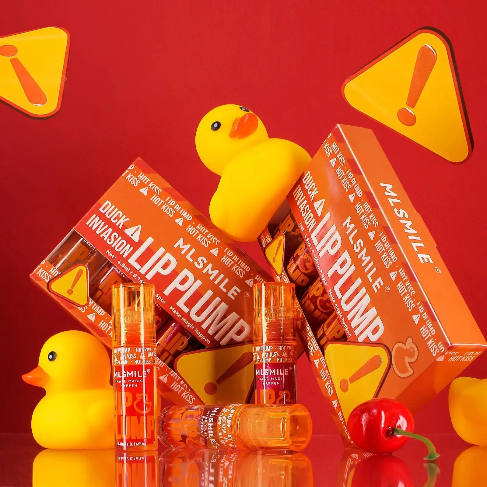 Zestaw błyszczyków do ust powiększających, nawilżających, z efektem lustra, długotrwały połysk, o zapachu owocowym, płynna pomadka do ust typu duck mouth.