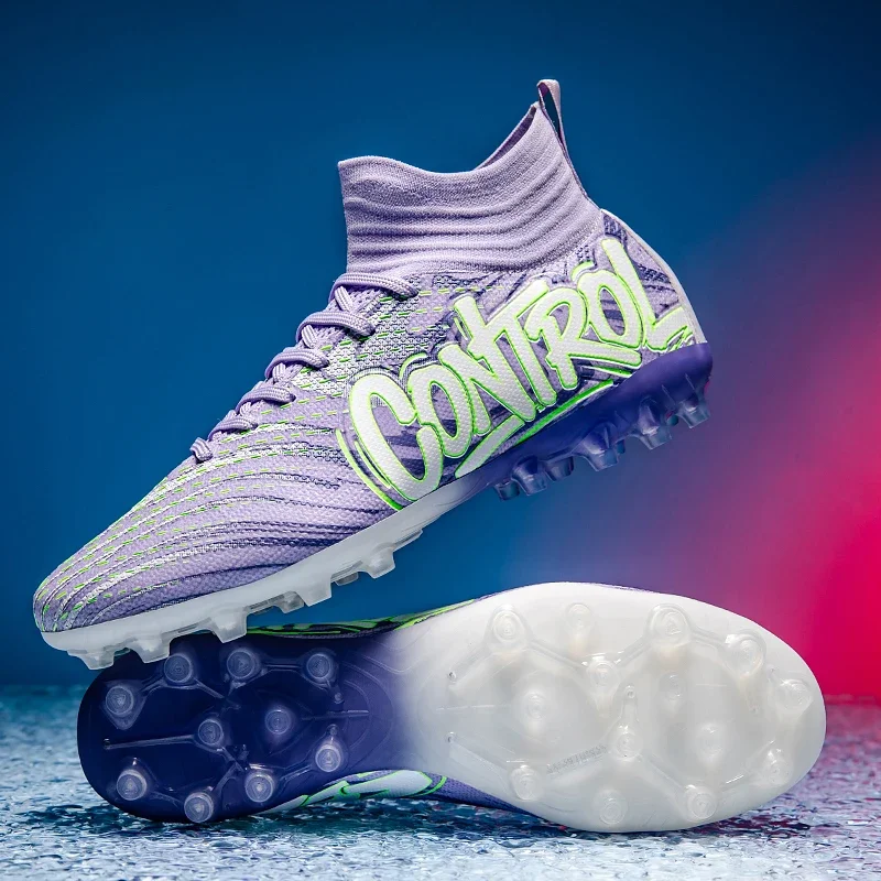 New Men Football Boots High-quality Soccer Shoes Non-Slip Futsal Cleats Match Sneakers High-top Grass Indoor Hot-selling FG/TF