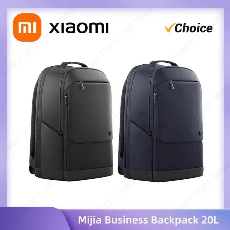 2024 New Xiaomi Mijia Business Backpack 20L Capacity Grade 4 Water Repellent Fabric Efficient Storage School Bag Shoulders Bag