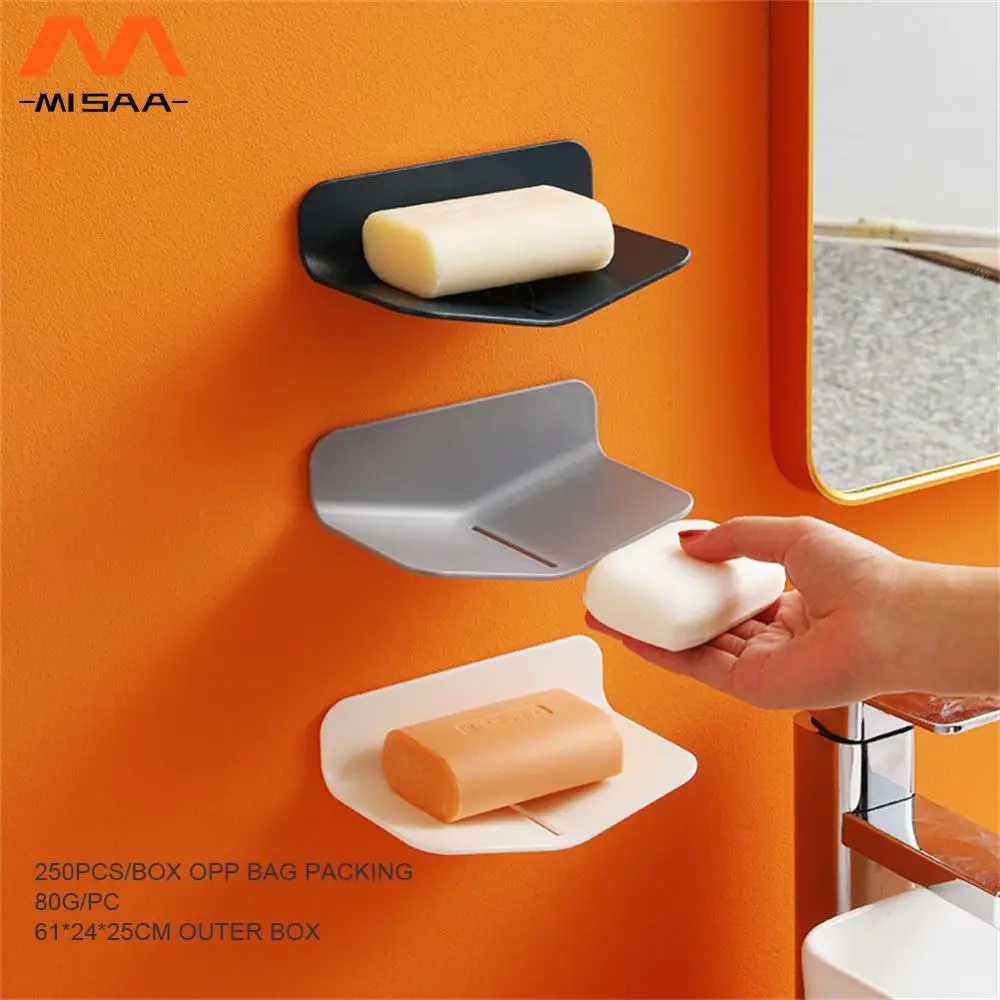 Kitchen Sink Soap Dish Bathroom Shelf No Drilling Punch-free Non-marking Bathroom Accessories Sponge Dish Holder Wall Mounted