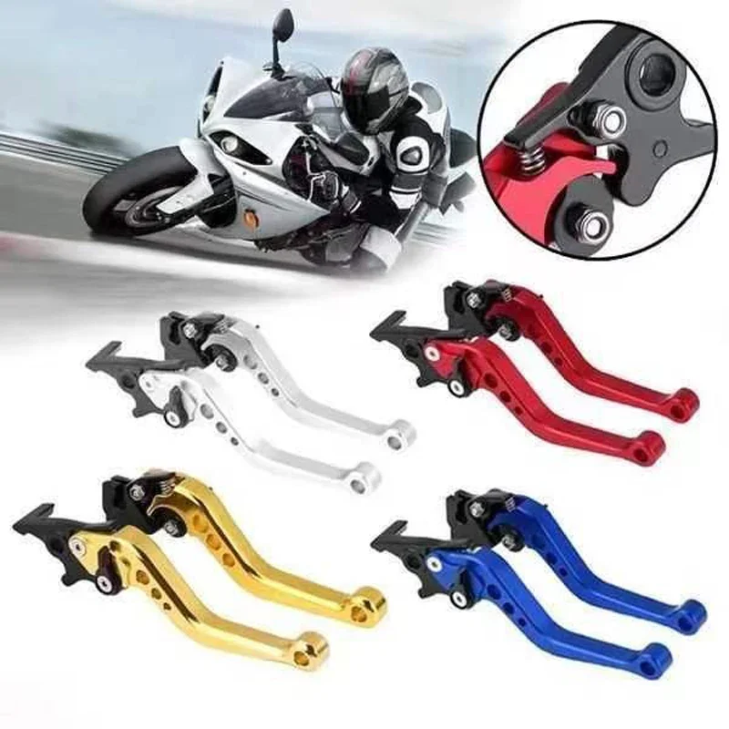 1 Pair CNC Motorcycle Clutch Drum Brake Lever Handle Universal Fit for Motorbike Modification  Alloy Motorcycle Brake Handle