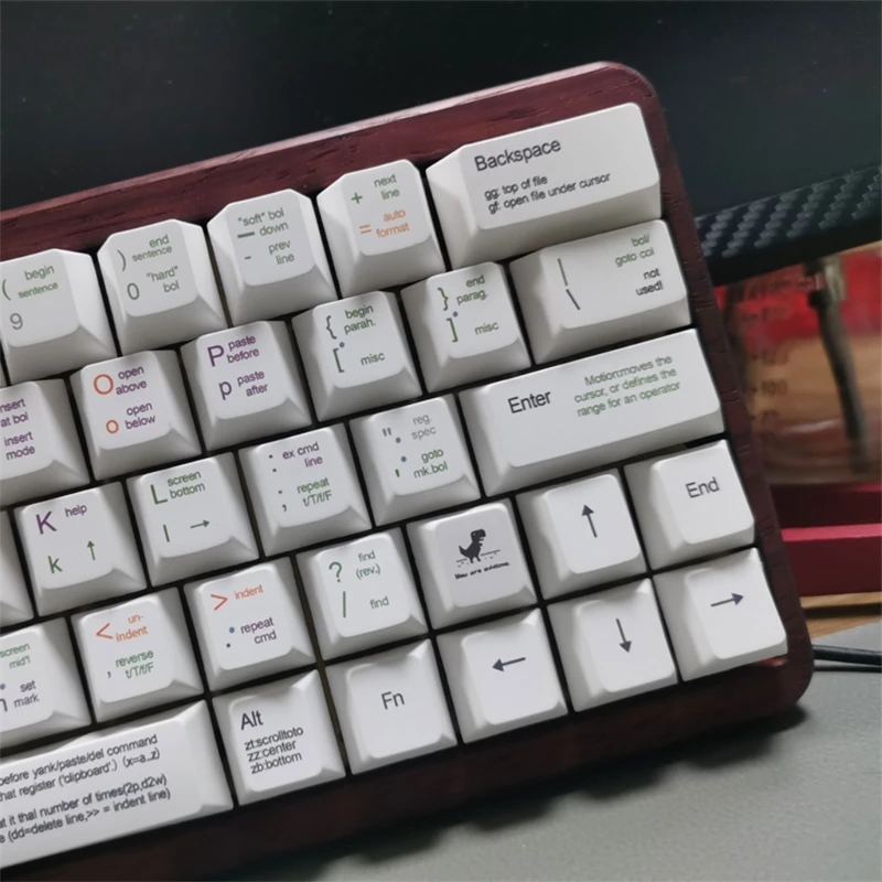 652F 129Keys Set Lengkap Pemrogram Profil Ceri Keycap PBT DyeSubbed Kustom