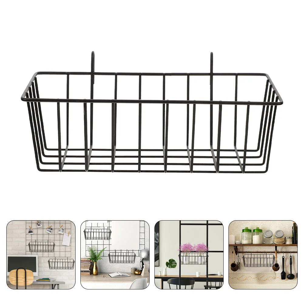 Wall Hanging Storage Rack Small Wire Basket Shower Multifunction Household Kitchen Iron Bathroom Toiletries Wrought Organizer