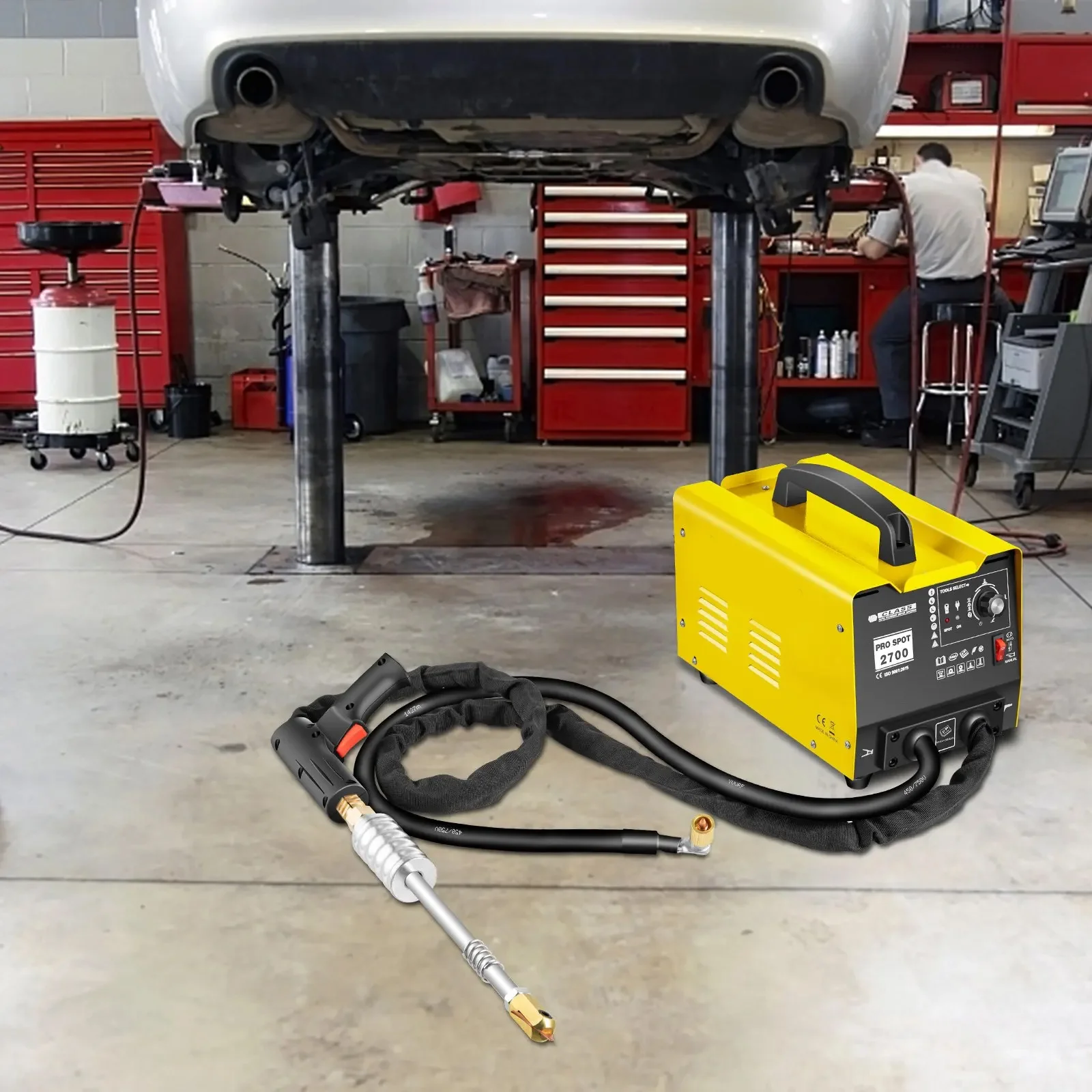 Punktschweißgerät | Sihao Punktschweißgerät 2KW 0,6-1,2mm Punktschweißpistole für Dach- und Motorhaubenpaneele 3500A Dellenreparaturmaschine für Stanzdellen – Detail 3