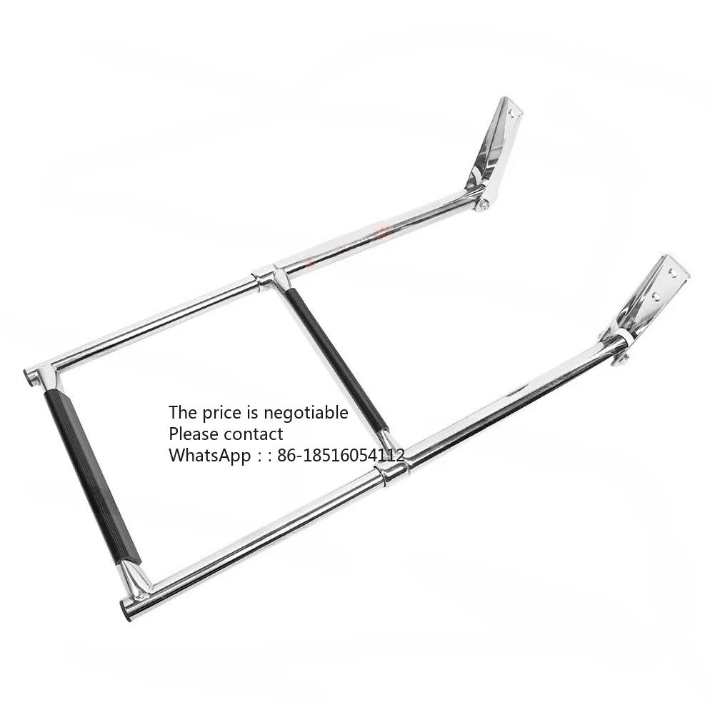 

Marine stainless steel launching telescopic ladder deck ladder yacht hardware accessories telescopic 304 stainless steel
