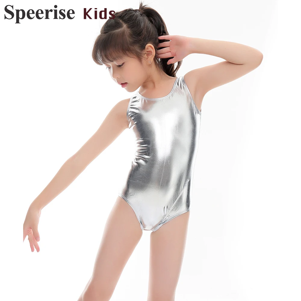 Sleeveless Shiny Leotards For Children Girls Ballet Costumes Leotard Gymnastics Suit Toddler Costumes Clothing Kids Dancewear