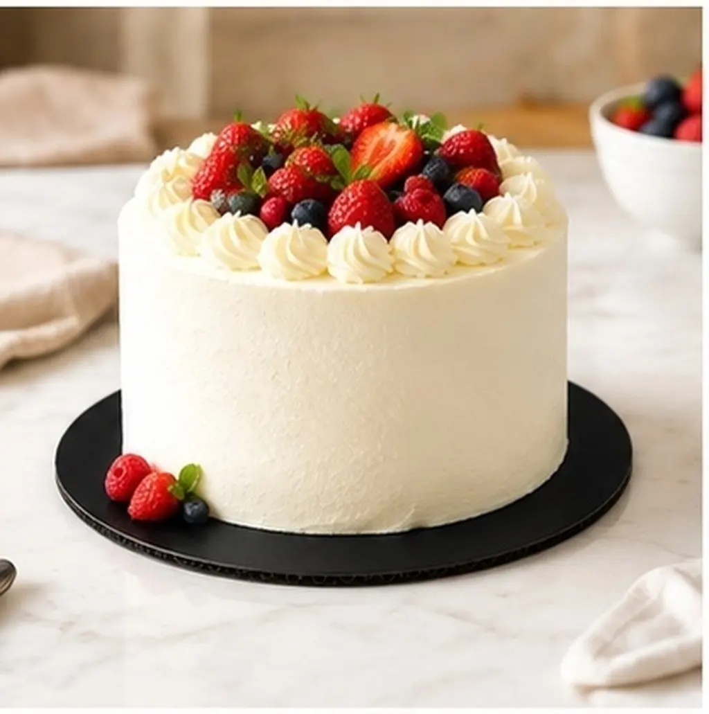 10Pcs Cake Display Bases Non-Stick Coating Versatile Occasions Robust Food-Grade Cardboard Drums Cake Cardboard Drum