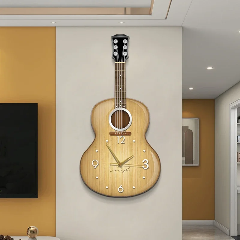 

Art Nordic Design Wall Clocks Luxury Fancy Sticker Large Living Room Wall Clock Aesthetic Unique Reloj De Pared Para Sala Decor