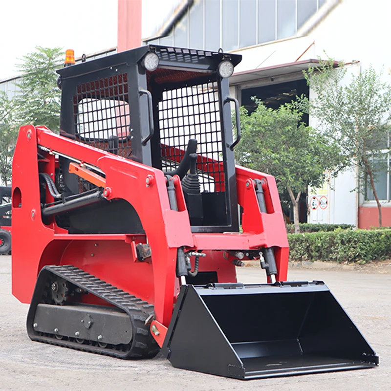 High Quality Diesel Skid Steer Loaders Custom Tracked Mini Skid Steer Loaders Multi-Functional Agricultural and Garden Loaders