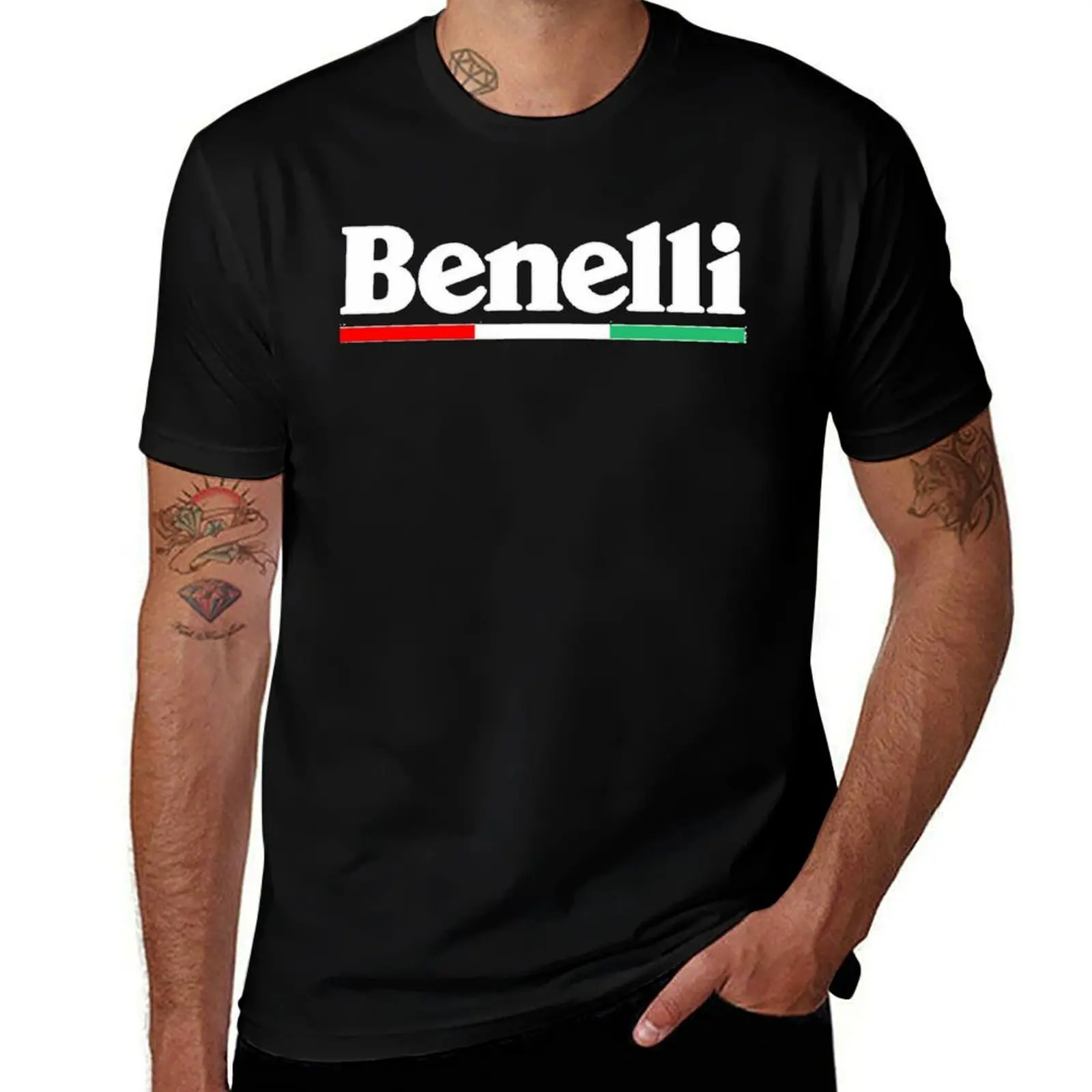 

BENELLI Essential T-Shirt t shirts for man pack cotton man t shirts high quality luxury brand cotton t shirt pack T-Shirt