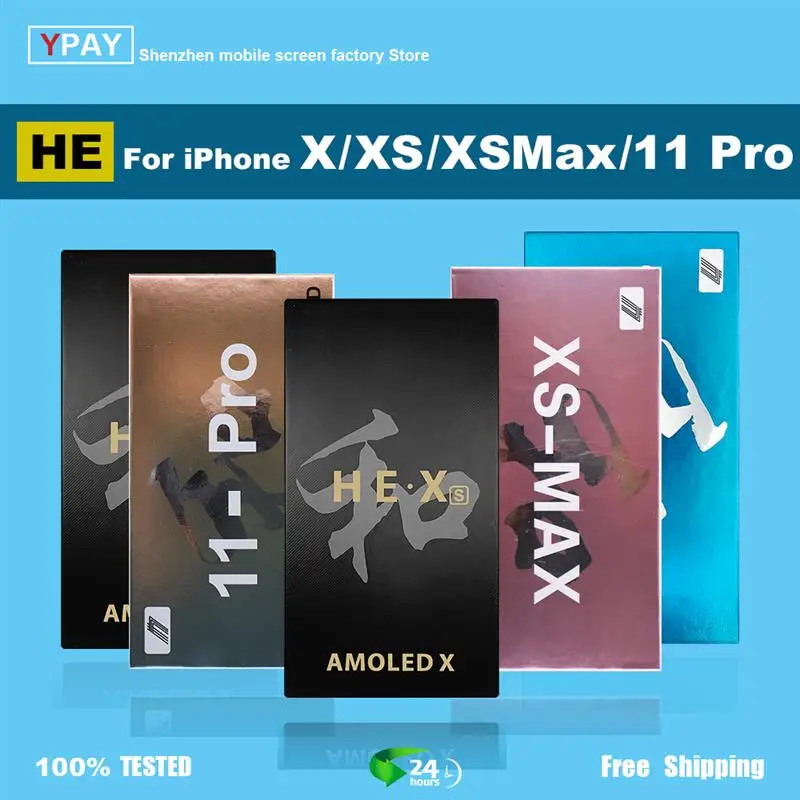 

Новый ЖК-дисплей HE X Xs Max OLED для iPhone X XS Max 11Pro, ЖК-дисплей с сенсорным экраном и дигитайзером в сборе, запасные части, ЖК-дисплей +