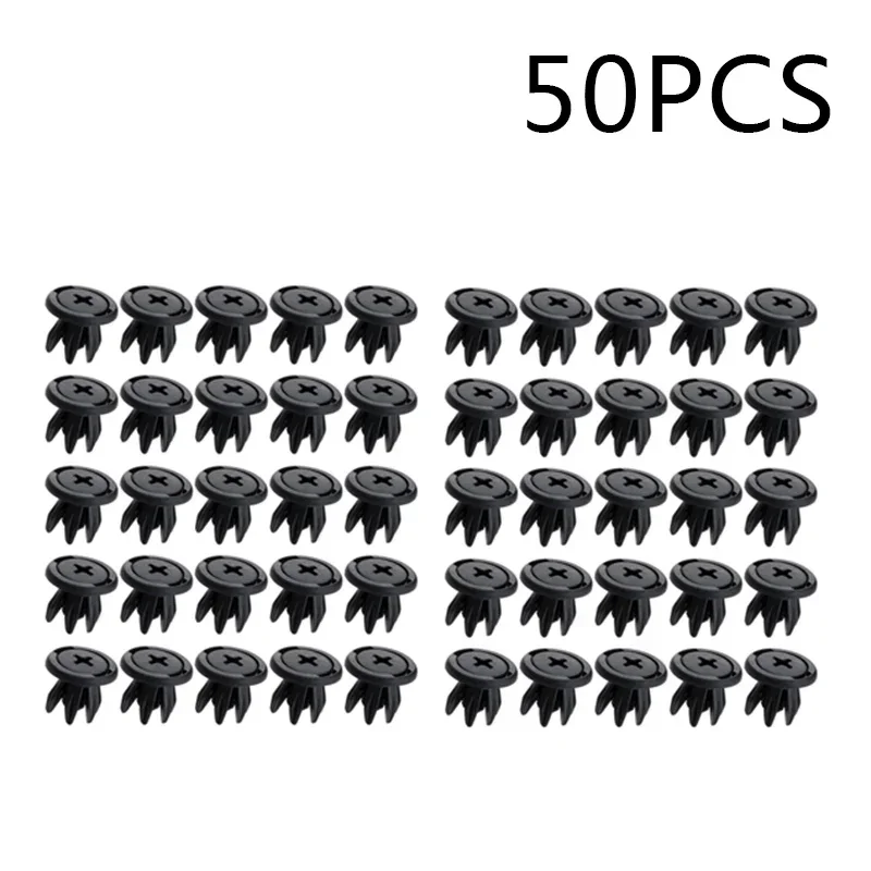 

50x 10mm Hole Car Rivet Push Clips Retainer Fender Door Trim Panel Clip Plastic Rivets Fastener Auto Accessories NEW