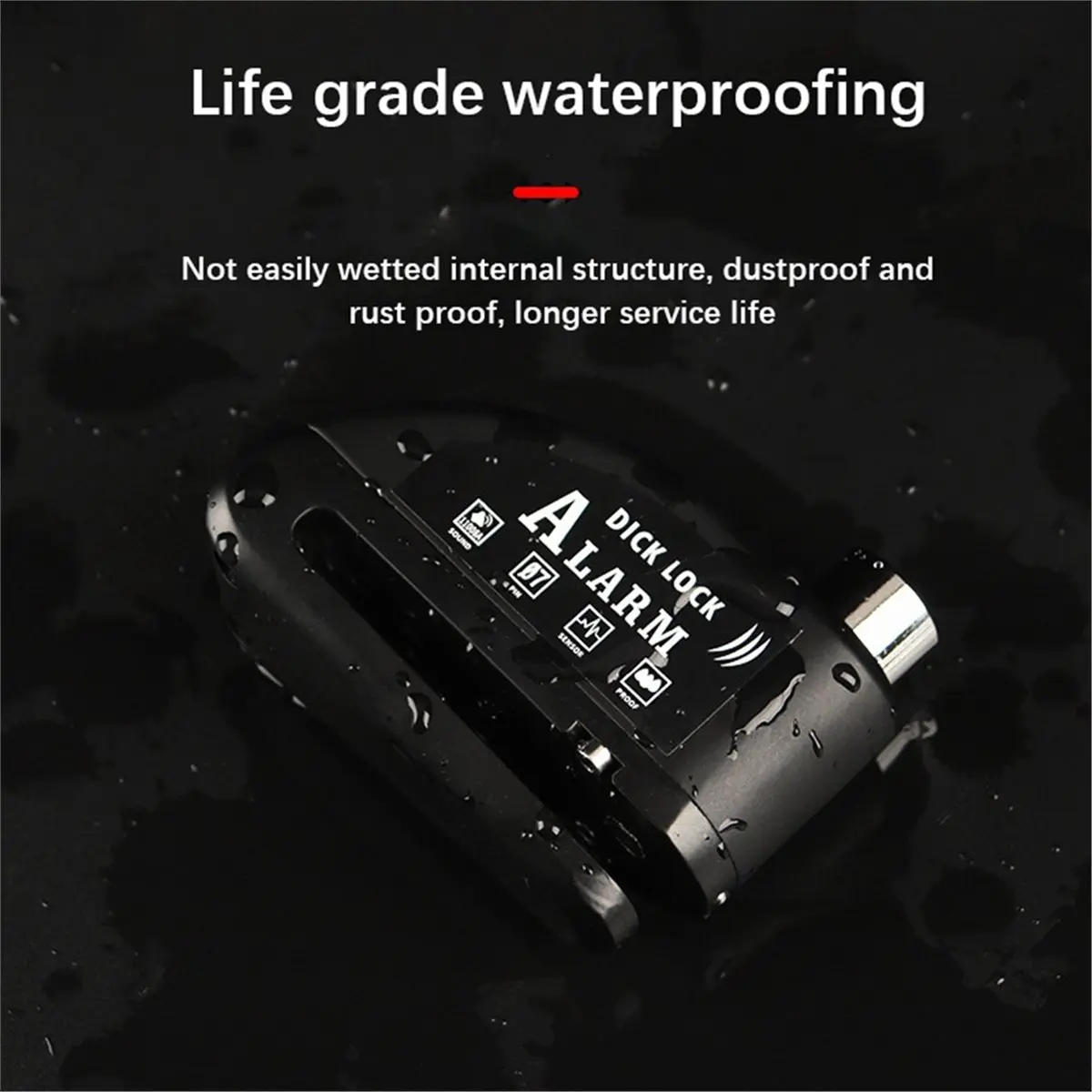 Motorcycle Alarms Disc Brake Lock Security Moto Wheel Disk Padlock Waterproof 110dB Loud Anti Theft Alarma Motocicleta