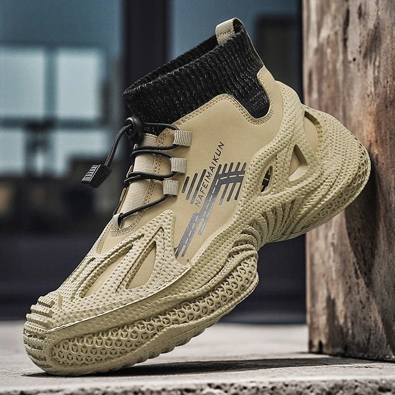 أحذية المشي لمسافات طويلة في الهواء الطلق الرجال الأحذية التكتيكية مع الأشرطة للتدريب القتالي الأشرطة للماء تنفس دراجة نارية متعددة الوظائف #2