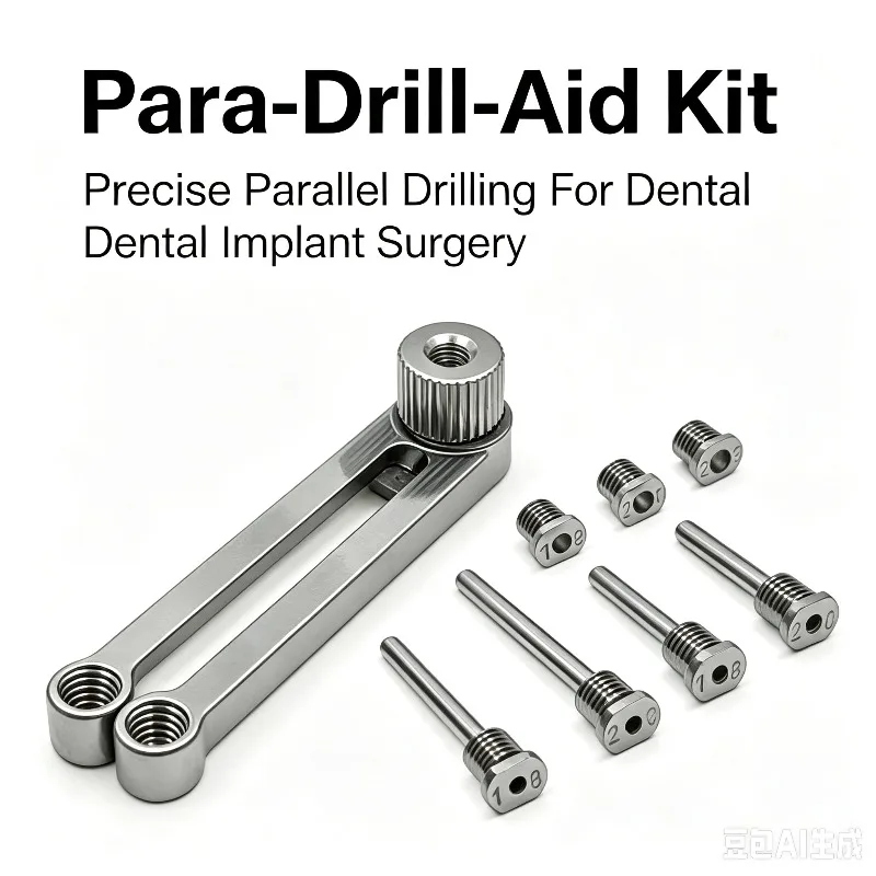 Dental Implant Surgical Guide Parallel Drilling Locator Autoclavable 135°C Implant Surgery Drilling Guide Kit Dentistry Tools