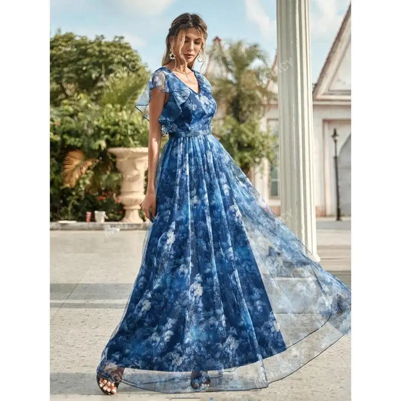 Y8904 nouveau imprimé fleuri Svel Me Dr dérive Sve vêtements pour femmes printemps 2026 saisonnier Faion dames Dr