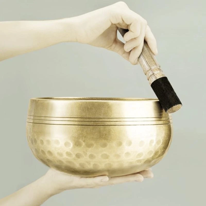 D8KF Buddhist Meditation Singing Bowl Mallet Tibetan Singing Bowl