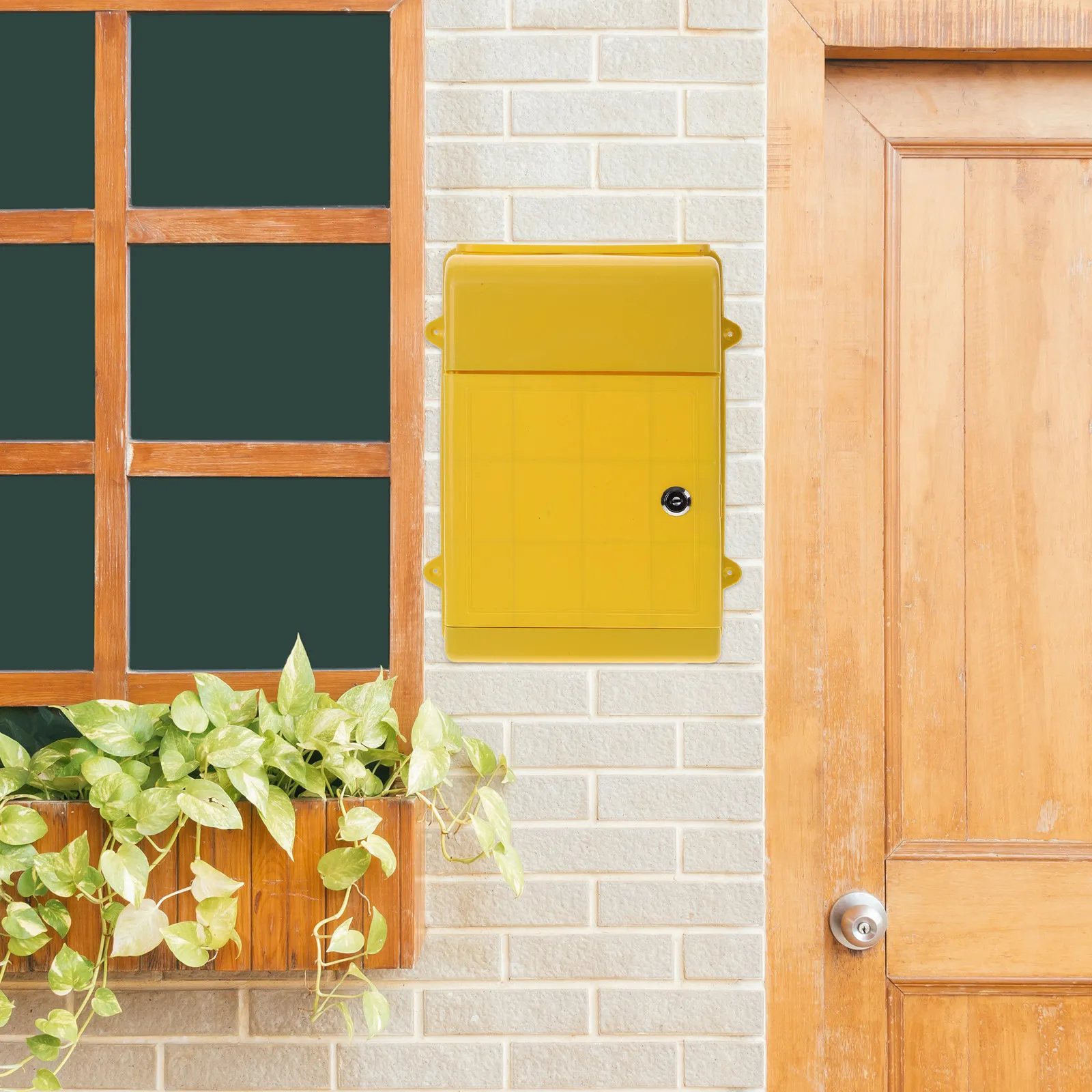 Wall Mount Suggestion Box Plastic Metal Lockable Mailbox Outdoor Complaint Collection Box for Home Business Mailbox for Outdoor