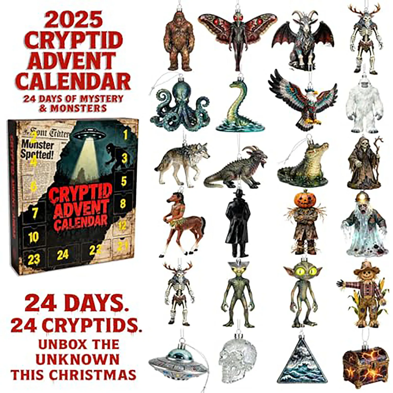 Tooth Brushing Timer for Kids Mysteries Of The Unknown 2025 Cryptid Advent Calendar 24 Days Of Digital Wedding Countdown