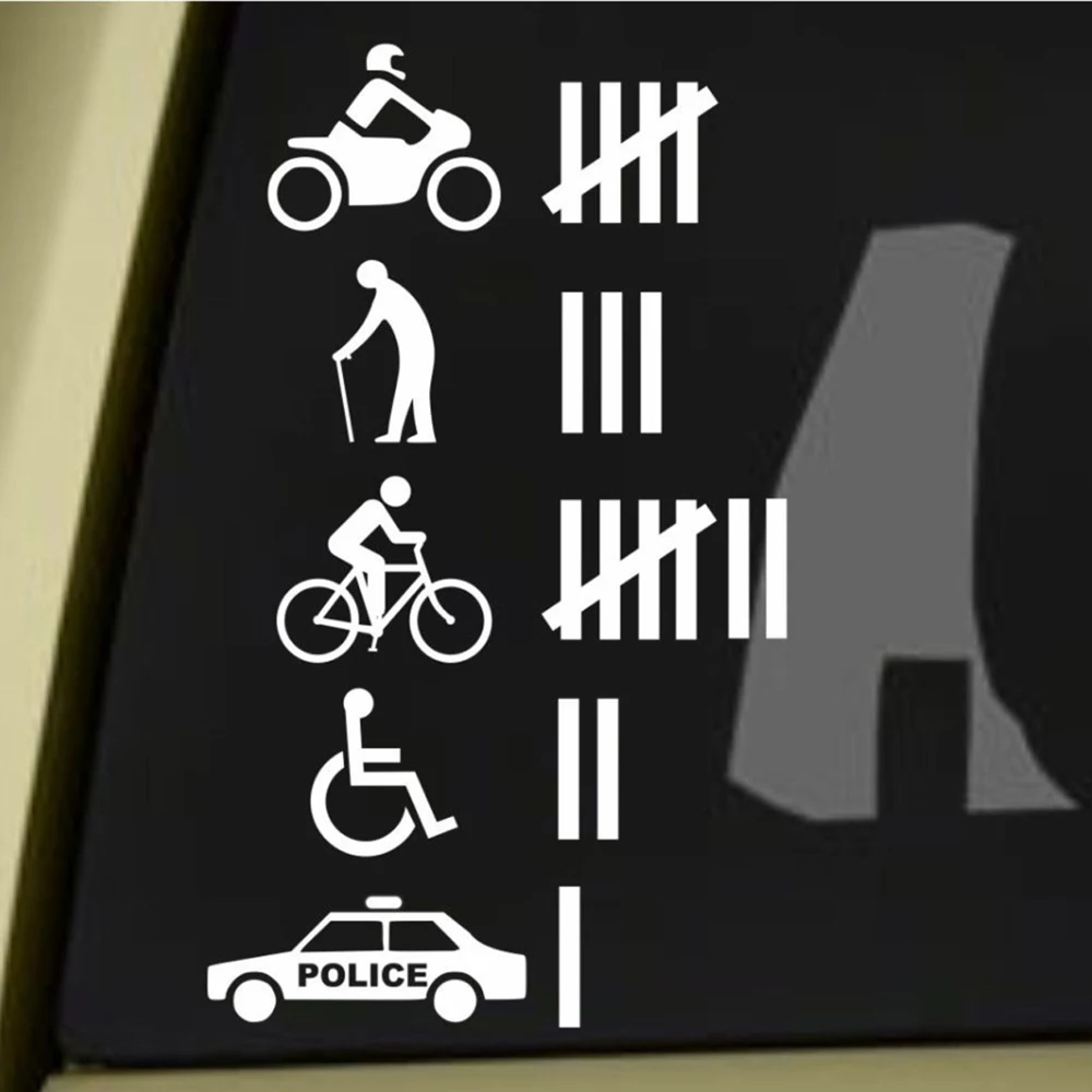 Incidente Hit / Kill Count adesivi paraurti per auto divertenti decalcomania in vinile Dope Euro Turbo Car Truck SUV Window accessori in vinile