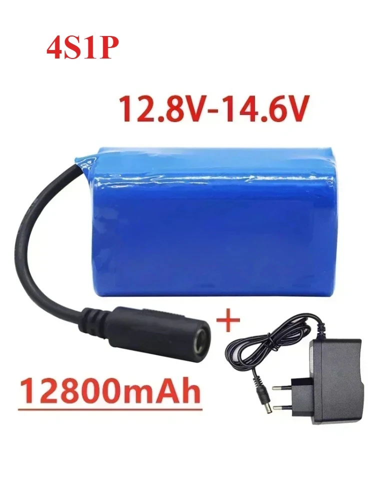 

12.8 V 12800 mAh 18650 Li-lon Battery bike lights Head lamp special battery pack DC 5.5MM Battery18650