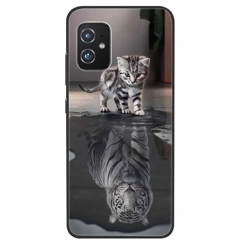 For Asus Zenfone 8 ZS590KS Phone Case Black Silicone Soft Back Cover Case For Asus Zenfone 8 Case Zenfone8 5.9\