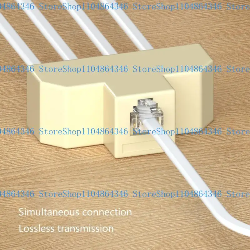 5ASD 4 Way RJ11 Adattatore splitter efficiente per telefonica per l'impostazione domestica e commerciale