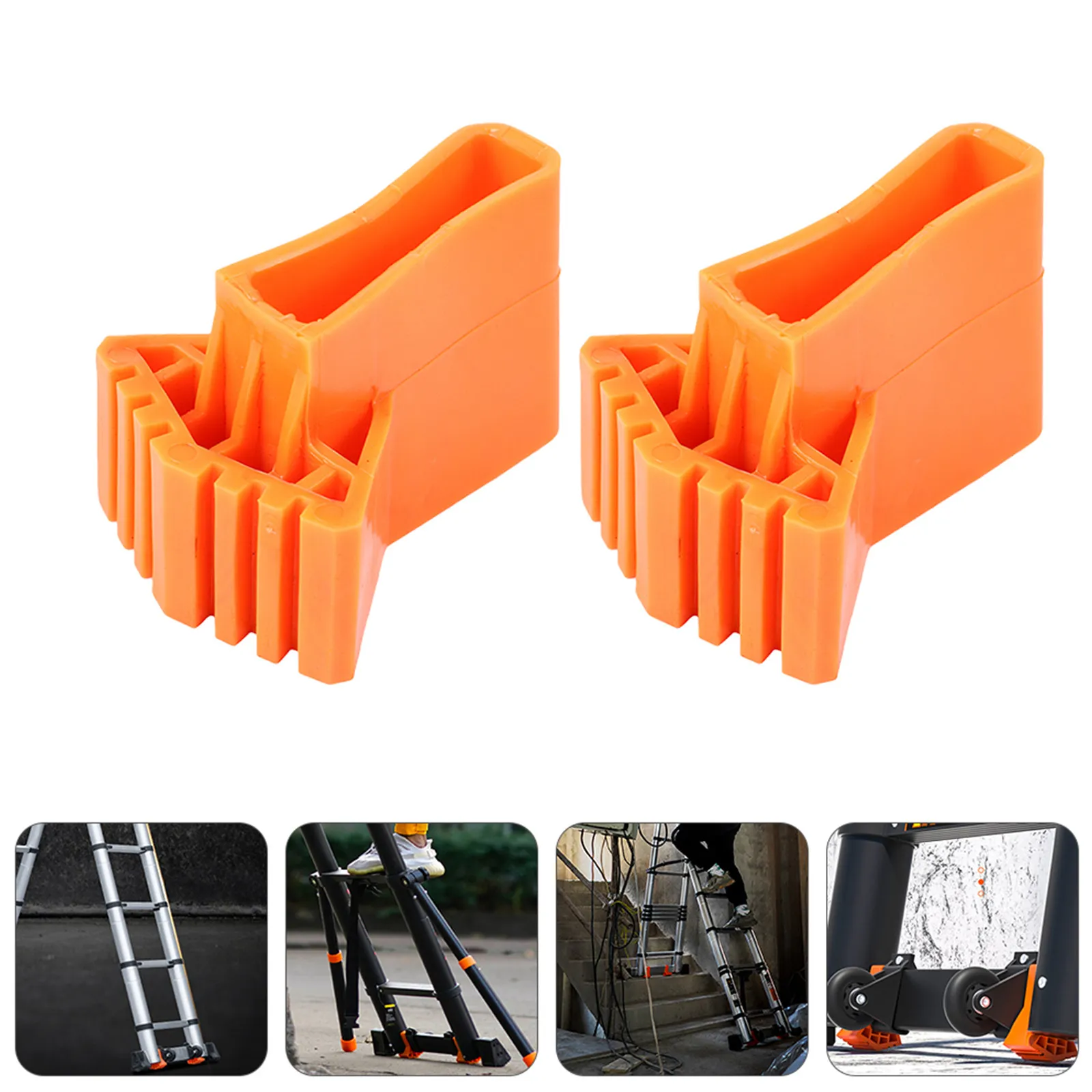 2Pcs Ladder Feet Protector Non-Slip Thick Balanced Rest Mat for Folding Ladders Floor Scratch Protection Ladder Pads
