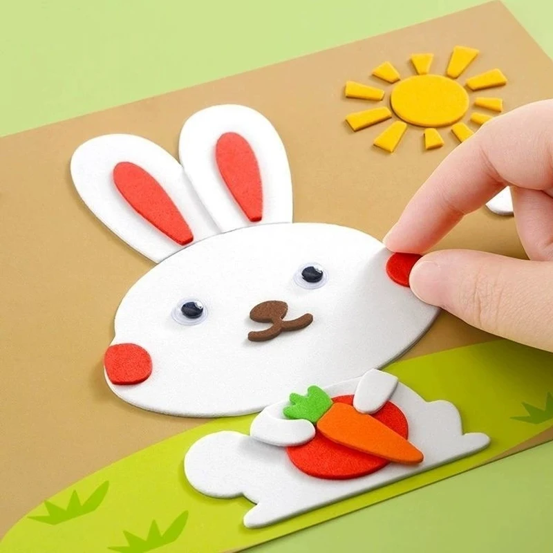 Random 10 Pieces of 3D Eva Foam Sticker Puzzles: Fun DIY Children's Game, Perfect Educational Material, Great Gift! Perfect Choice for Halloween and Christmas. view 3