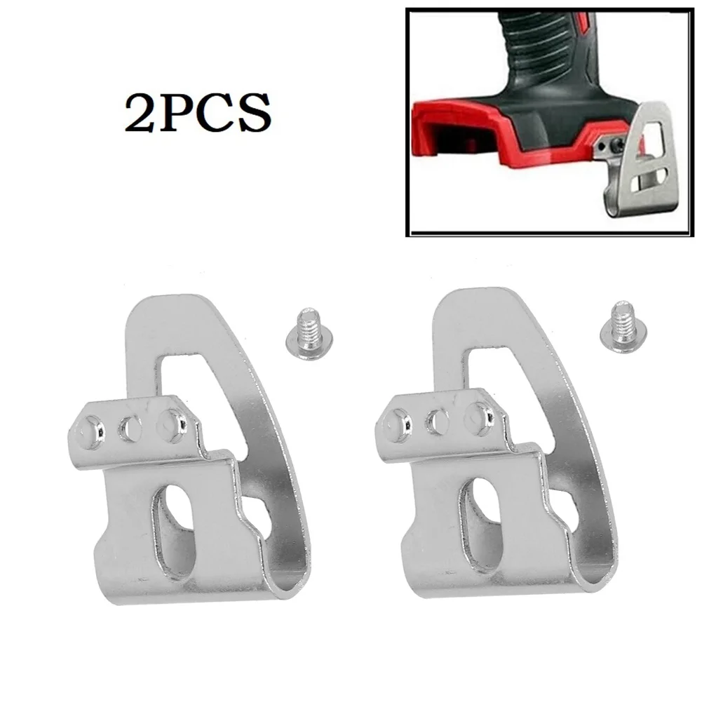 Cintura Buckle Belt Clip Ganchos com parafuso para 18V brushless broca de martelo, driver compacto, 2pcs