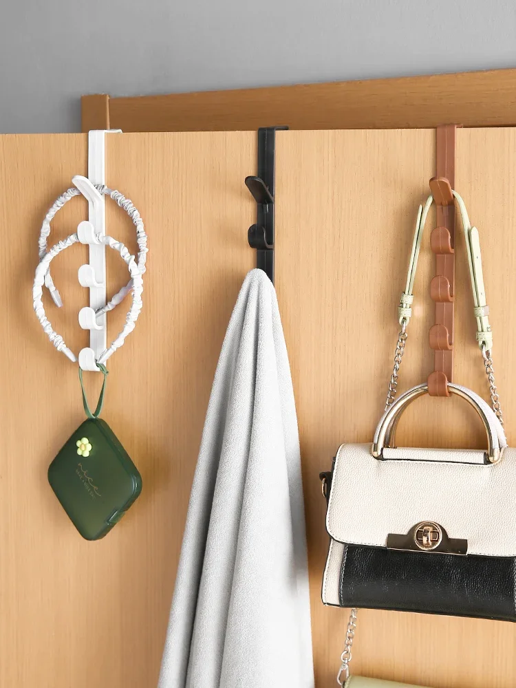 Longa Fila de Ganchos atrás da Porta, Saco Pendurado Rack, Ins Dormitory Storage, Rack de armazenamento de parede