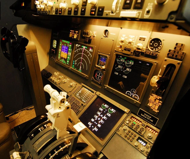 737-800 flight simulator aircraft cockpit pilot training simulation cabin  game half cabin - AliExpress