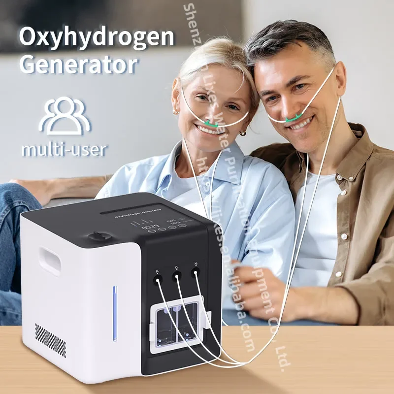 1500ml/min Hydrogen generator High concentration large flow H2 hydrolyzed molecules household smart hydrogen inhaler