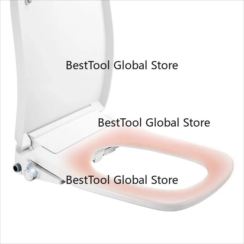 Square uf bidet hot water nozzle toilet seat warmer lid adjustment soft close s-rt toilet seat