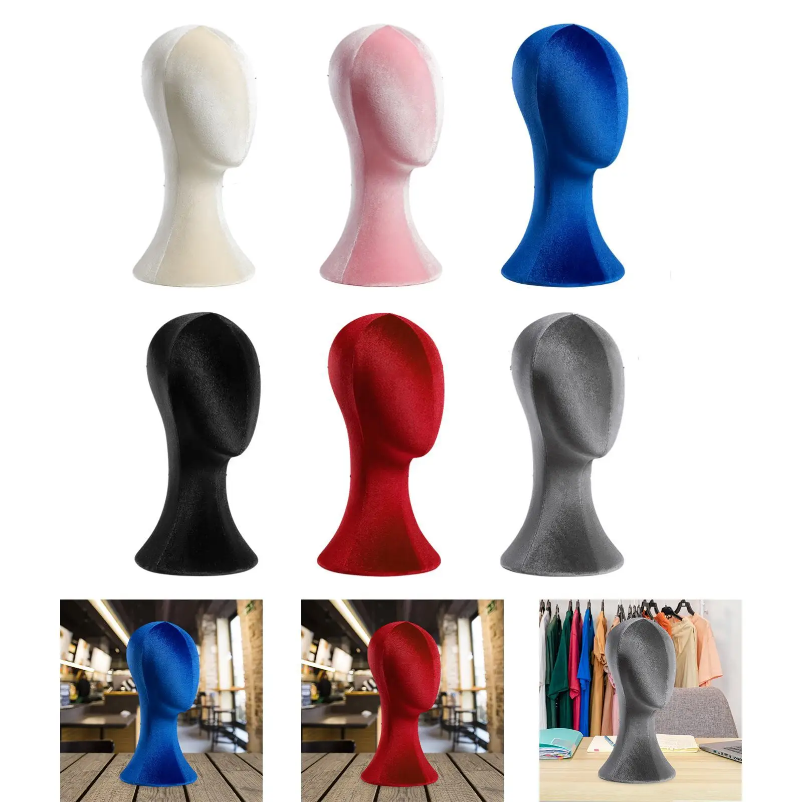 

Mannequin Head for Easy Pin Use And Hat Display Stand for Hairdressing And Cosmetology