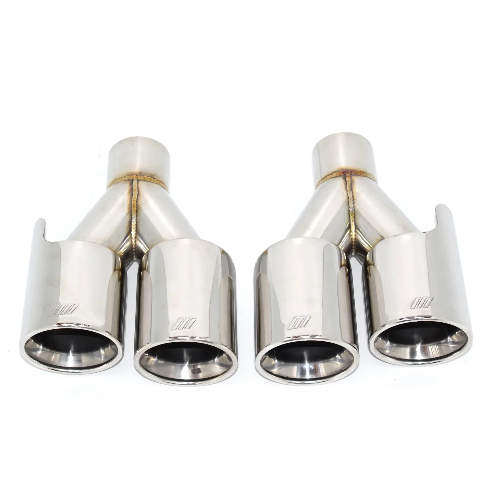 Universal Car Exhaust Tip forHigh Quality 304 Stainless Steel M Performance 4 Outlet Muffler Exhaust Pipe Dual Tail Pipe