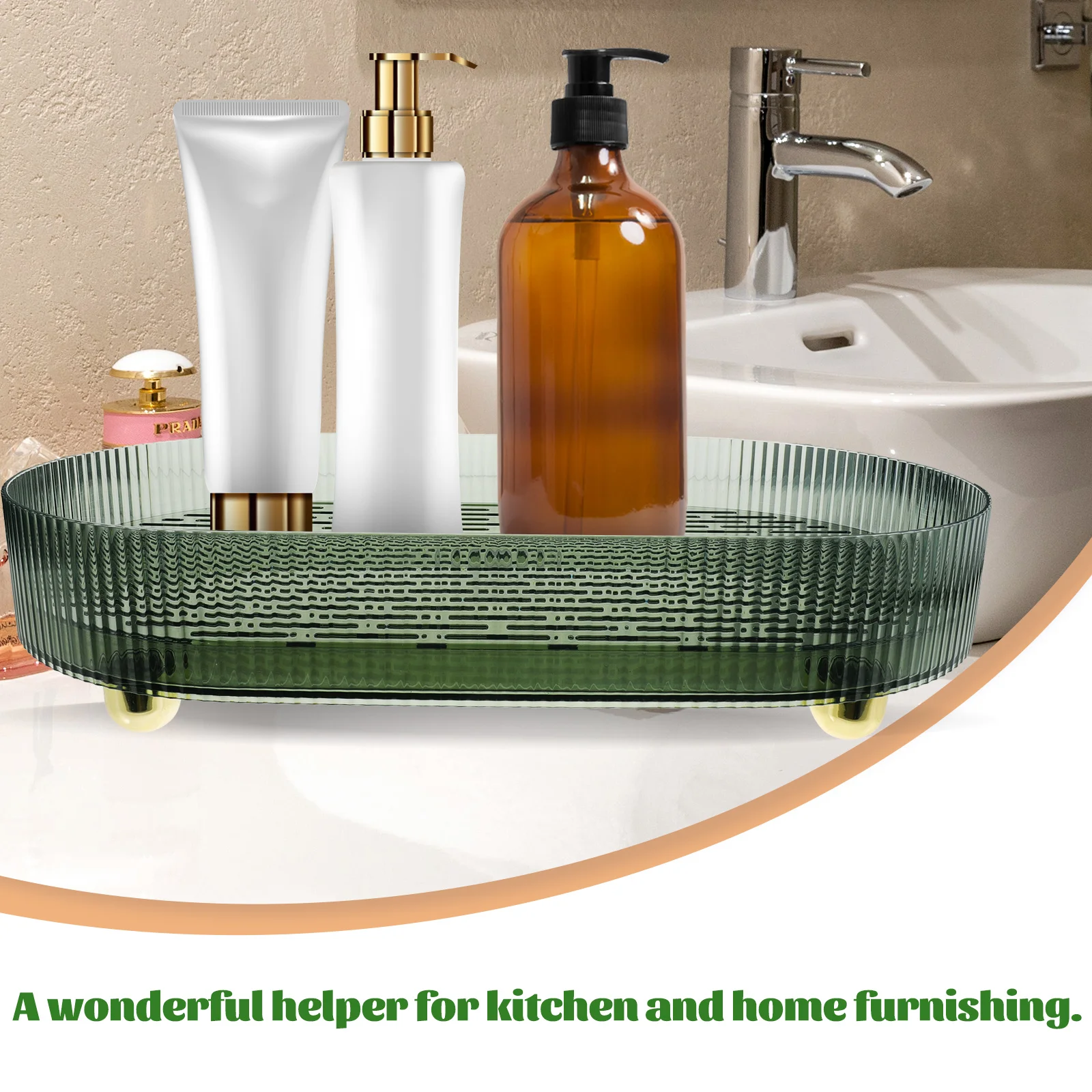 

Water Drip Tray Holder Household Double Layer Draining Tray Storage Fruit Plate Kitchen Home Decor Bowl Multi-Use Tabletop Pet