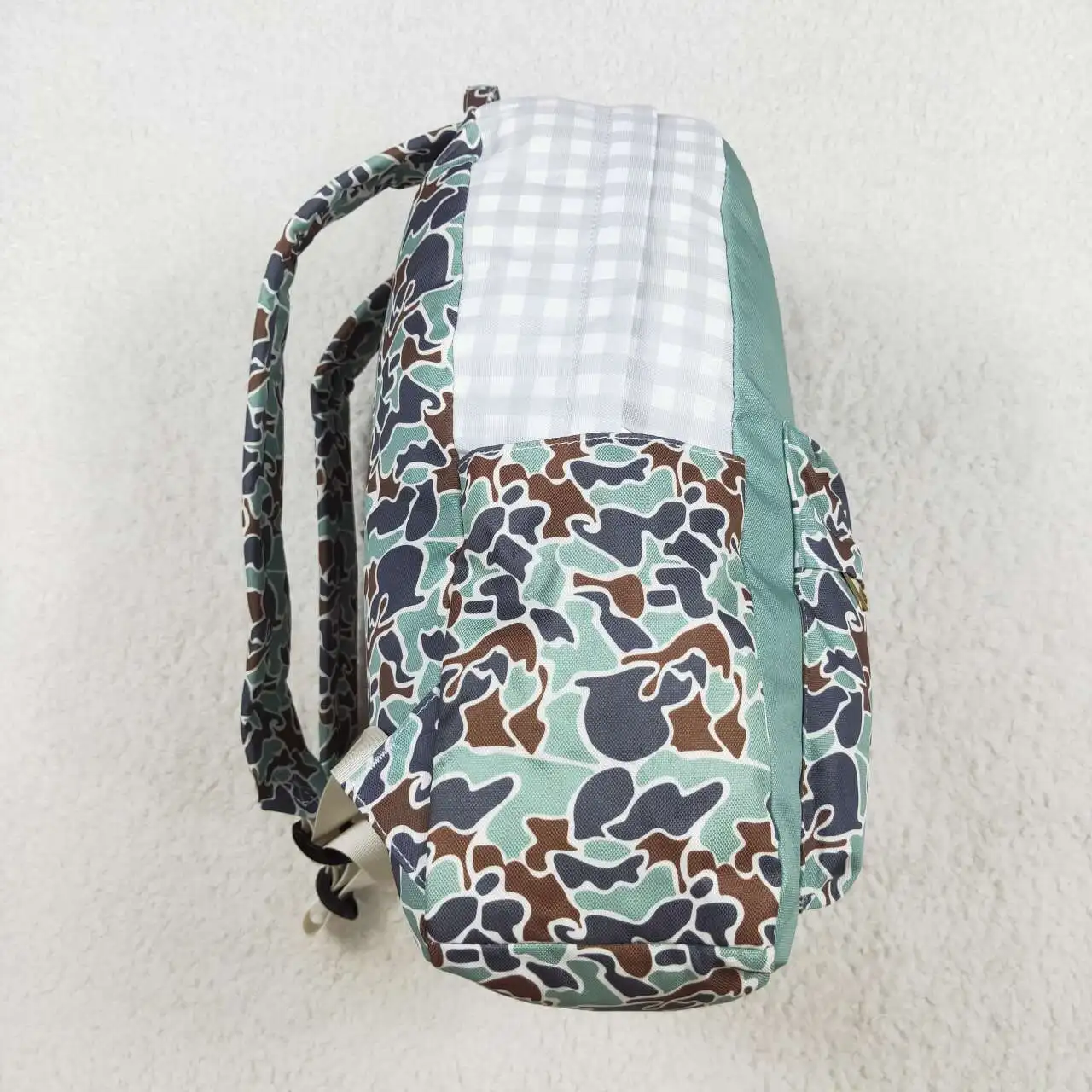 2024 Ready to ship infant baby kids mallard duck camo print mini backpack wholesale baby diaper backpack baby shoulder bag