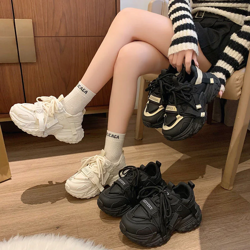 

Модные зимние кроссовки для невысоких женщин, женские кроссовки в стиле Dad Sneakers