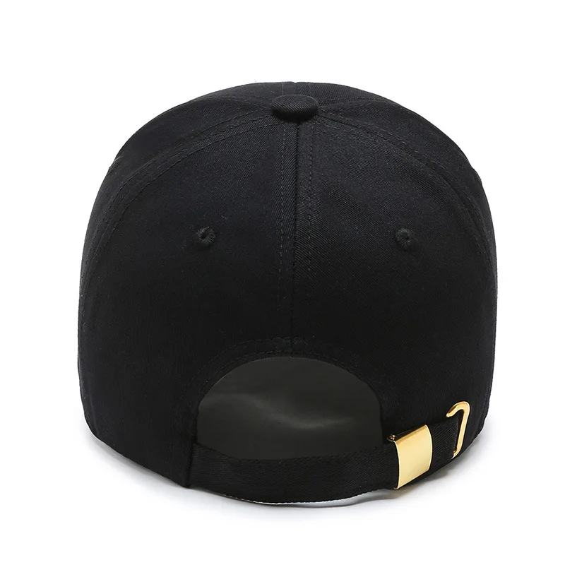 Boné de beisebol sólido bordado para homens e mulheres, snapback preto unissexo, MY Letter, MY Hip Hop Hat, moda ao ar livre, novo