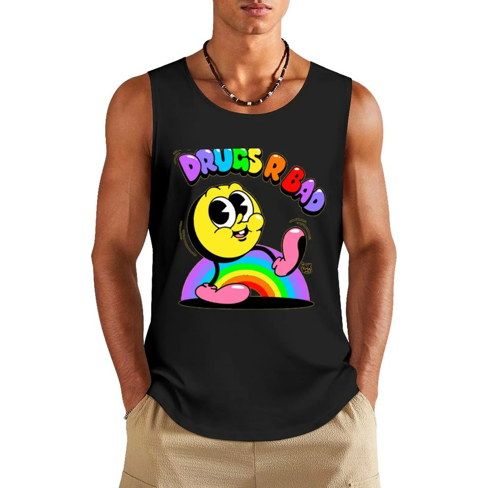 

Drugs are bad Tank Top sleeveless shirt man sleeveless jackets