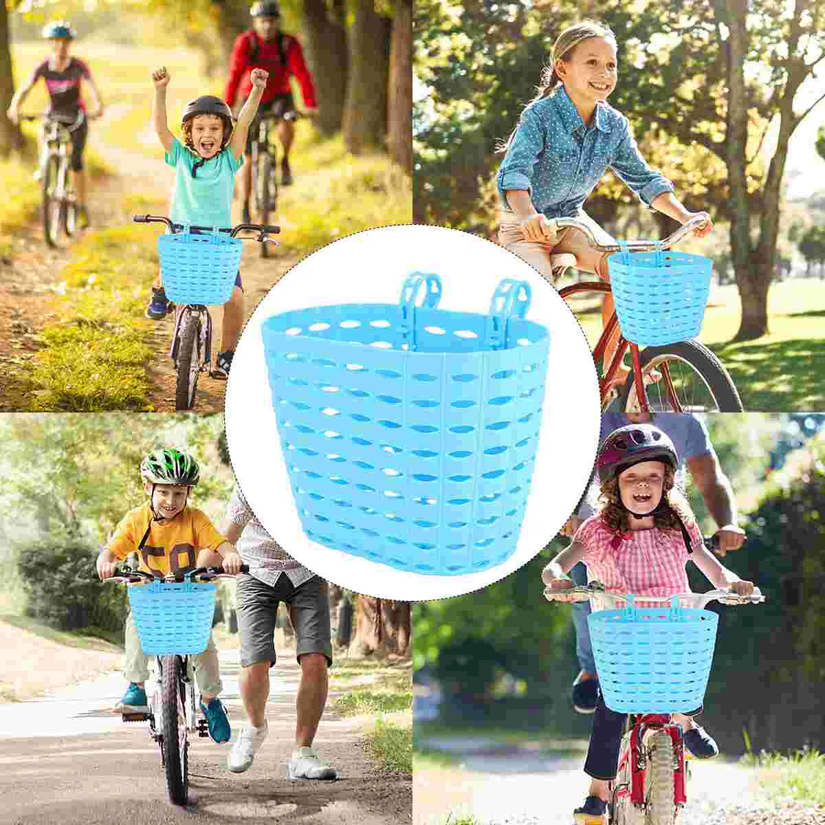 Boys Bike Basket Childrens Scooter Mountain Toddler Cycle Wicker Storage Kids Thick Section