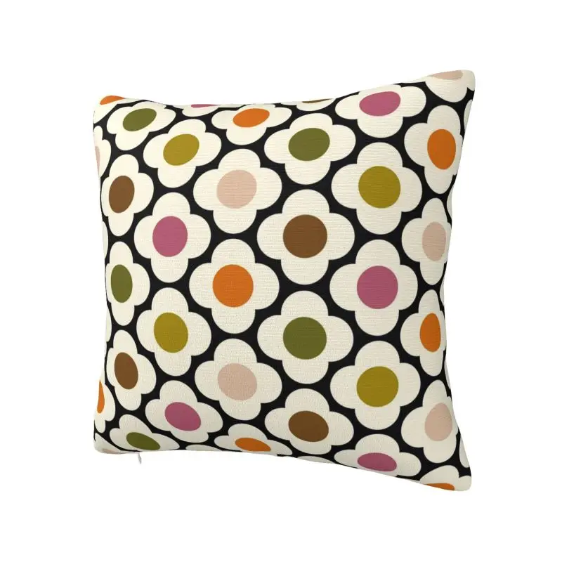 Orla Kiely Scandinavian Flowers Cushion Cover 66x66cm Polyester Throw Pillow Case for Sofa Square Pillowcase Bedroom Decoration