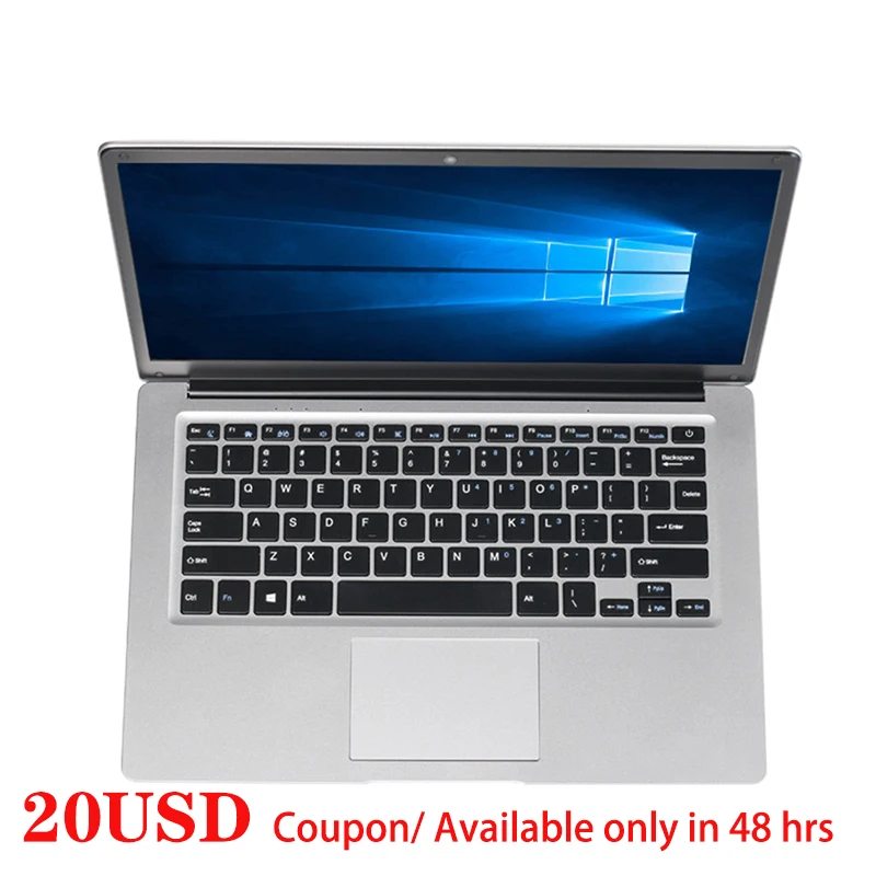 14inch Student Cheap Laptop 6GB RAM 64GB/128GB/512GB SSD HD Cam WiFi Bluetooth  Windows 10 Notebook Computer 